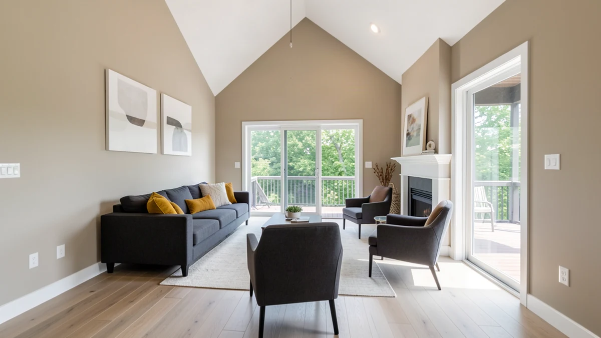 Professional painting contractors in Aberdeen, MD preparing and painting home interior