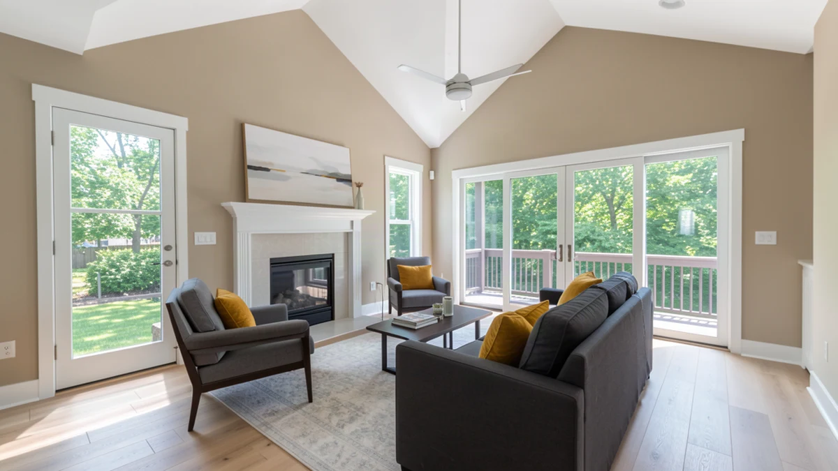 Professional painting contractors in Annapolis, MD preparing and painting home interior