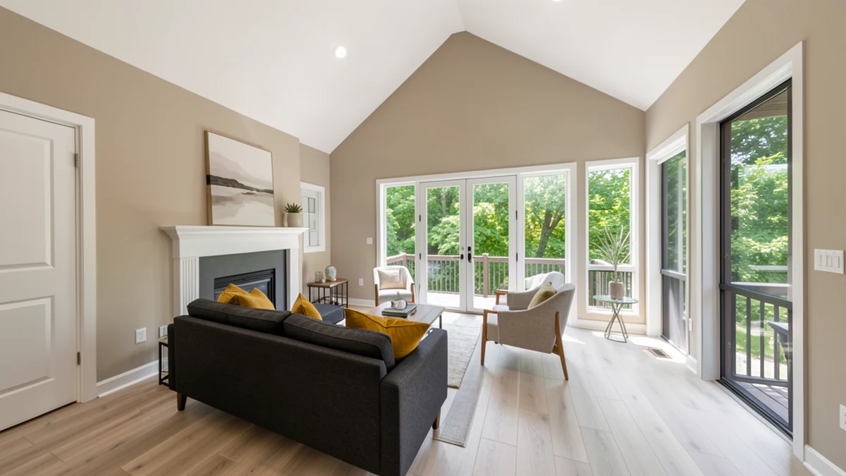 Professional painting contractors in Brooklyn Park, MD preparing and painting home interior