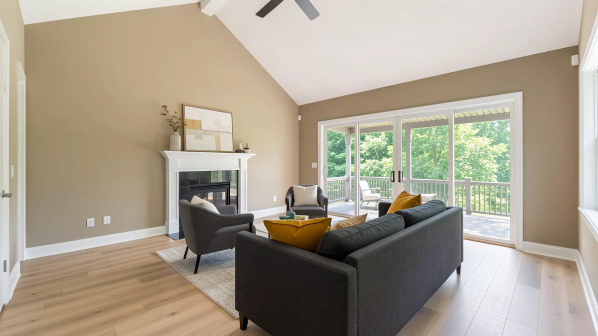 Professional painting contractors in Burtonsville, MD preparing and painting home interior