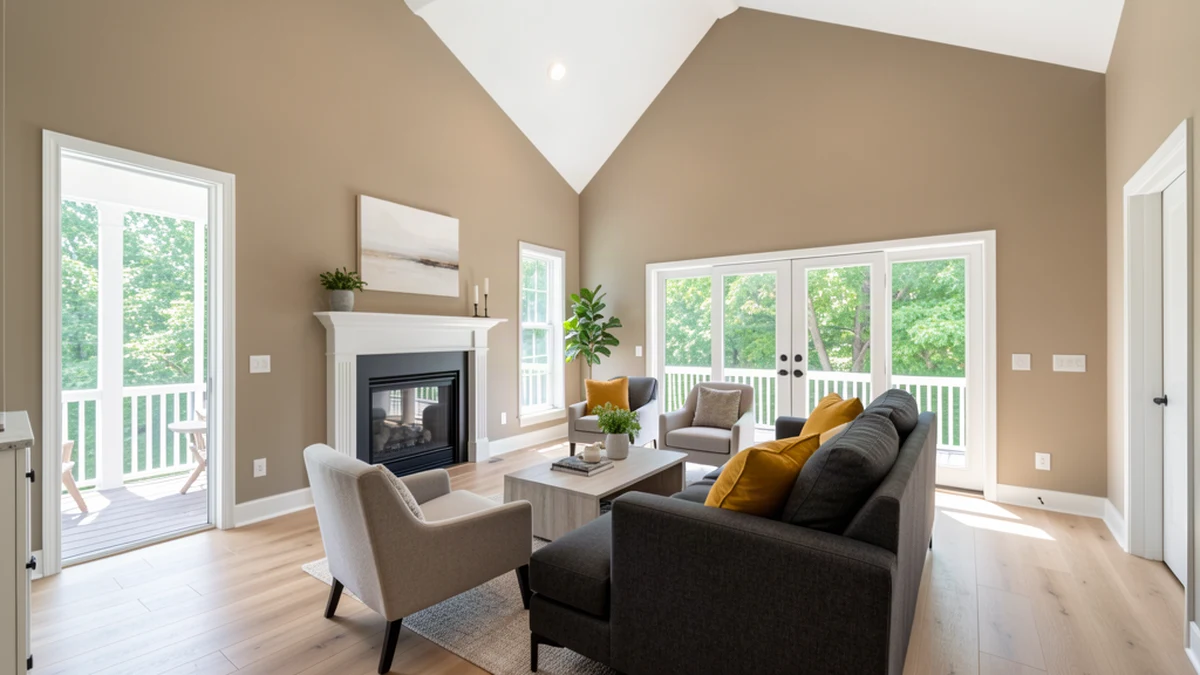 Professional painting contractors in Charlotte Hall, MD preparing and painting home interior