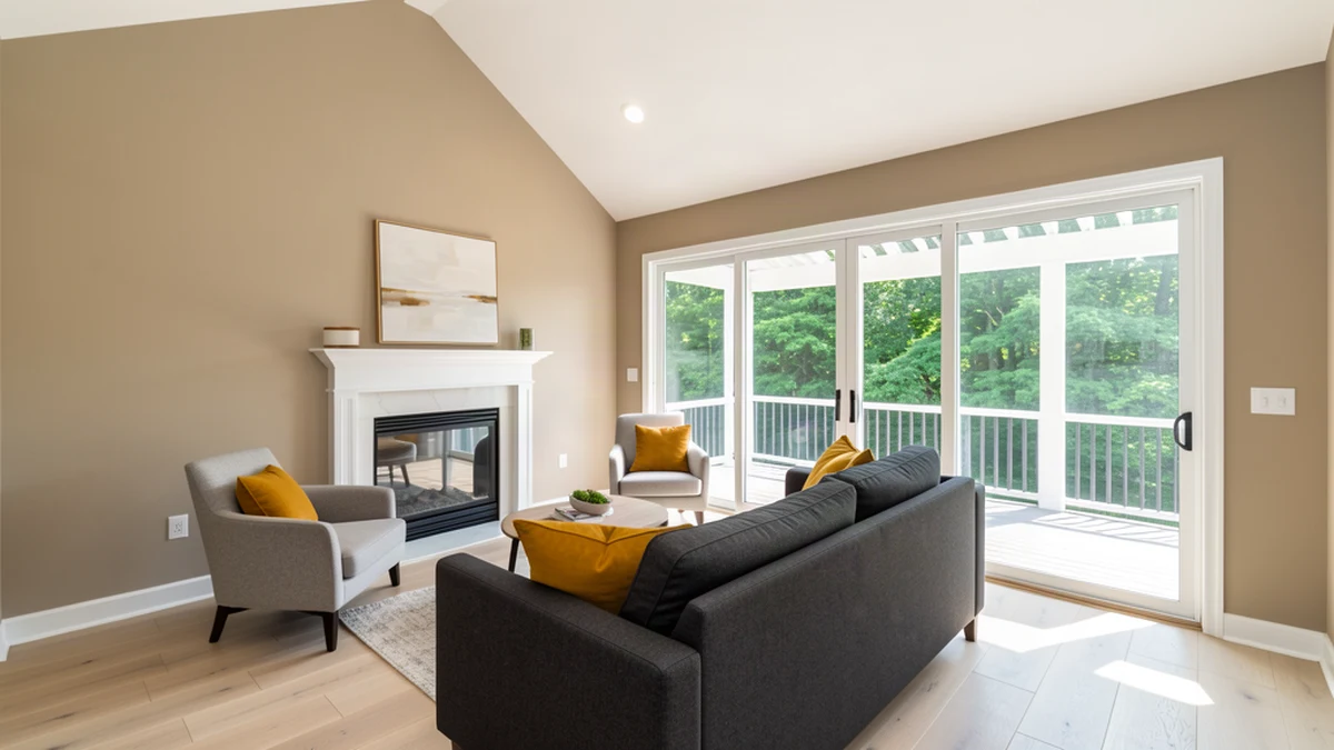 Professional painting contractors in Churchville, MD preparing and painting home interior