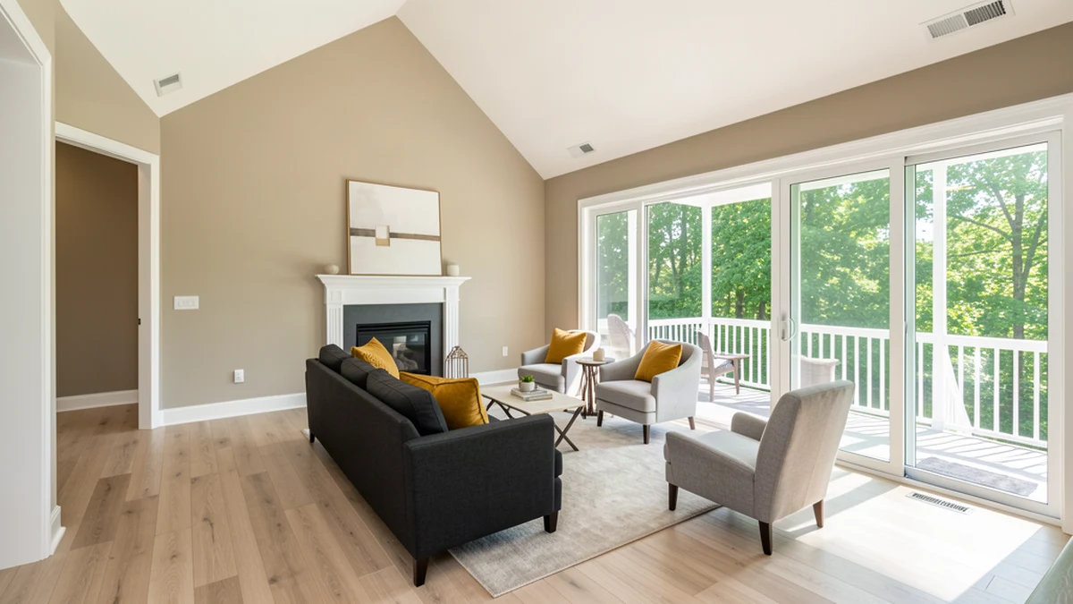 Professional painting contractors in Columbia, MD preparing and painting home interior