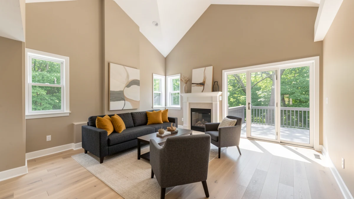 Professional painting contractors in Damascus, MD preparing and painting home interior
