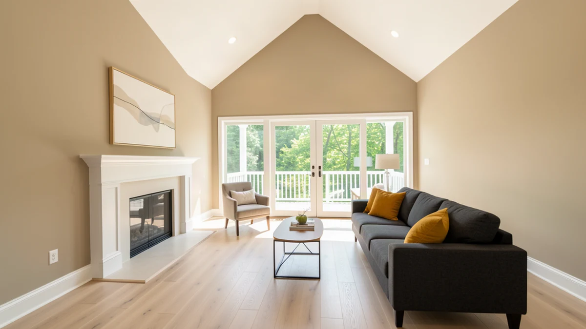 Professional painting contractors in Dundalk, MD preparing and painting home interior
