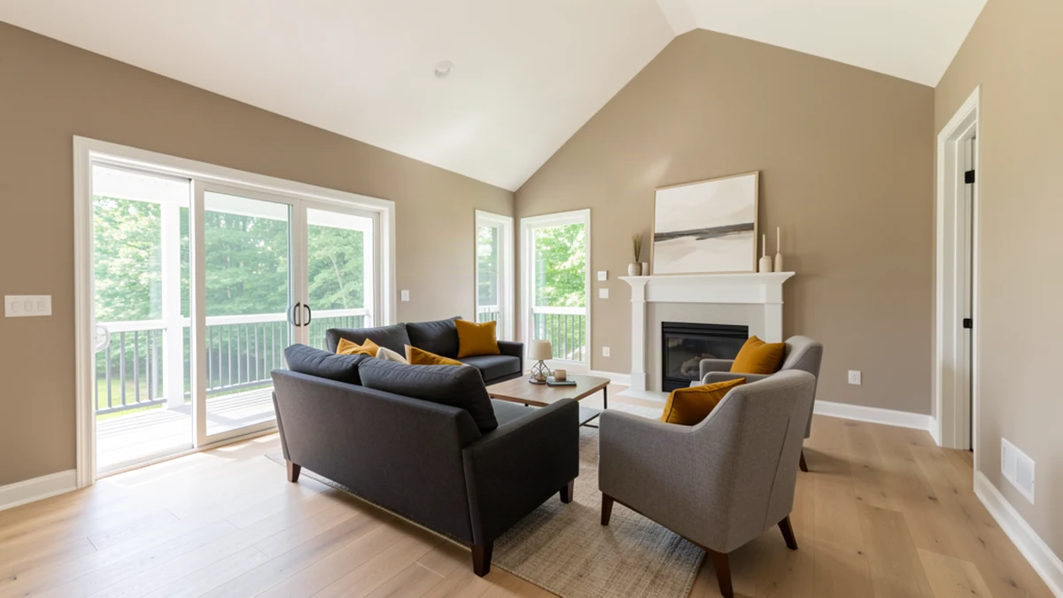 Professional painting contractors in Edgewood, MD preparing and painting home interior