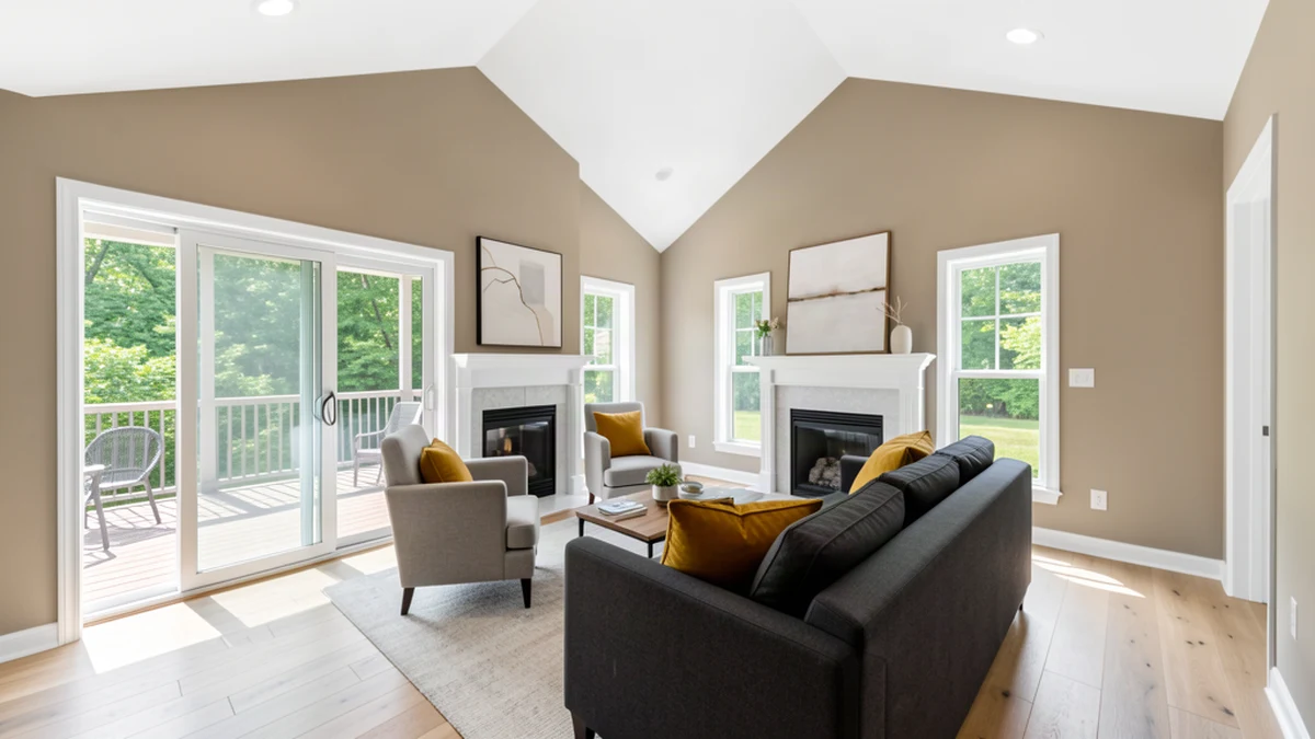 Professional painting contractors in Emmitsburg, MD preparing and painting home interior