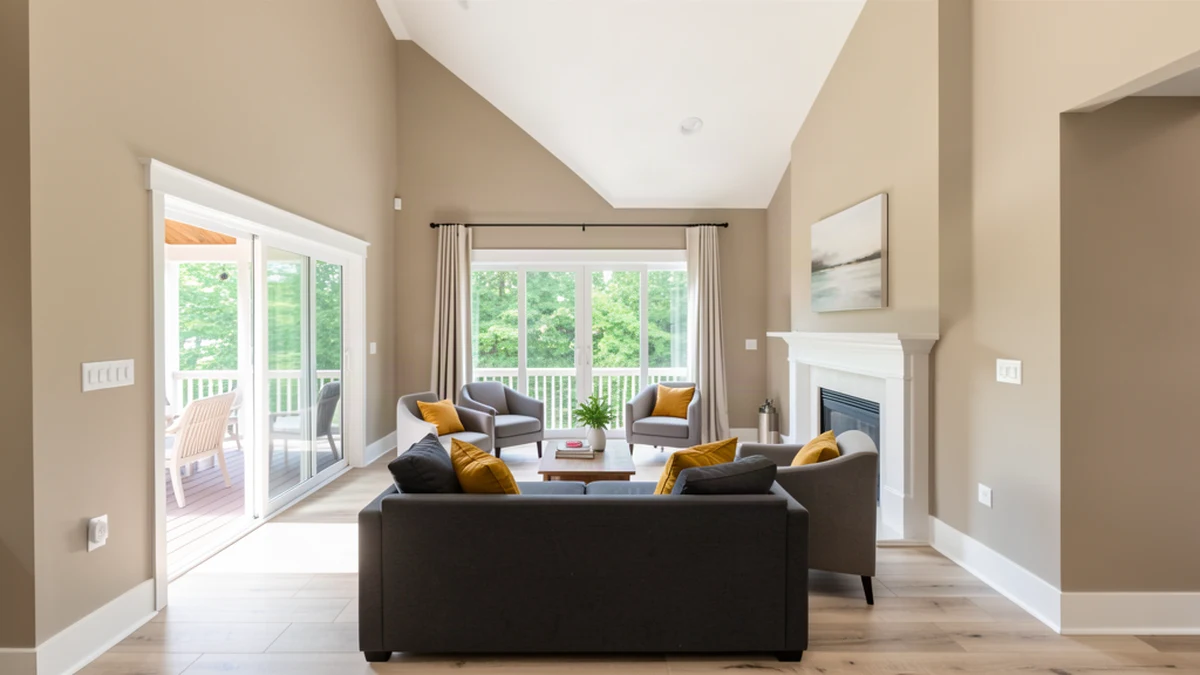Professional painting contractors in Fulton, MD preparing and painting home interior