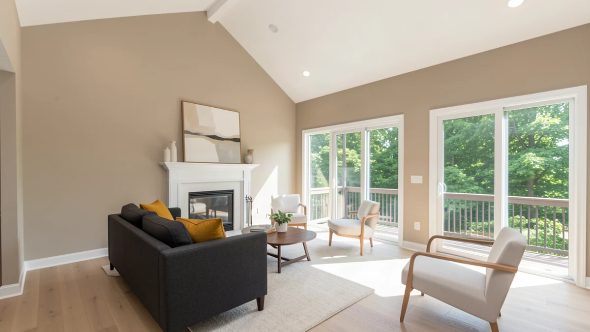 Professional painting contractors in Greenbelt, MD preparing and painting home interior