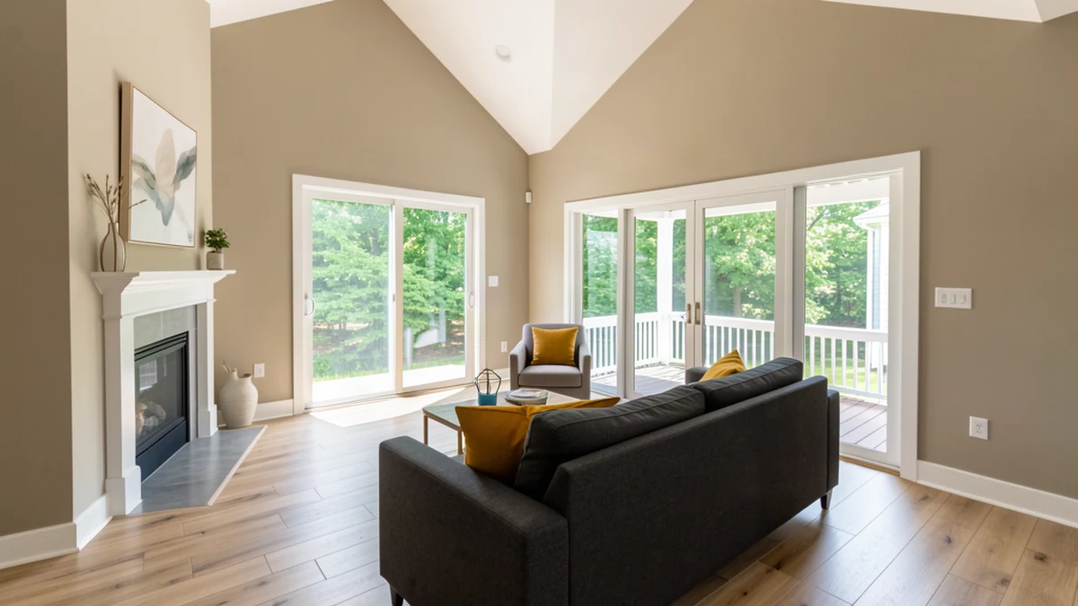 Professional painting contractors in Greensboro, MD preparing and painting home interior