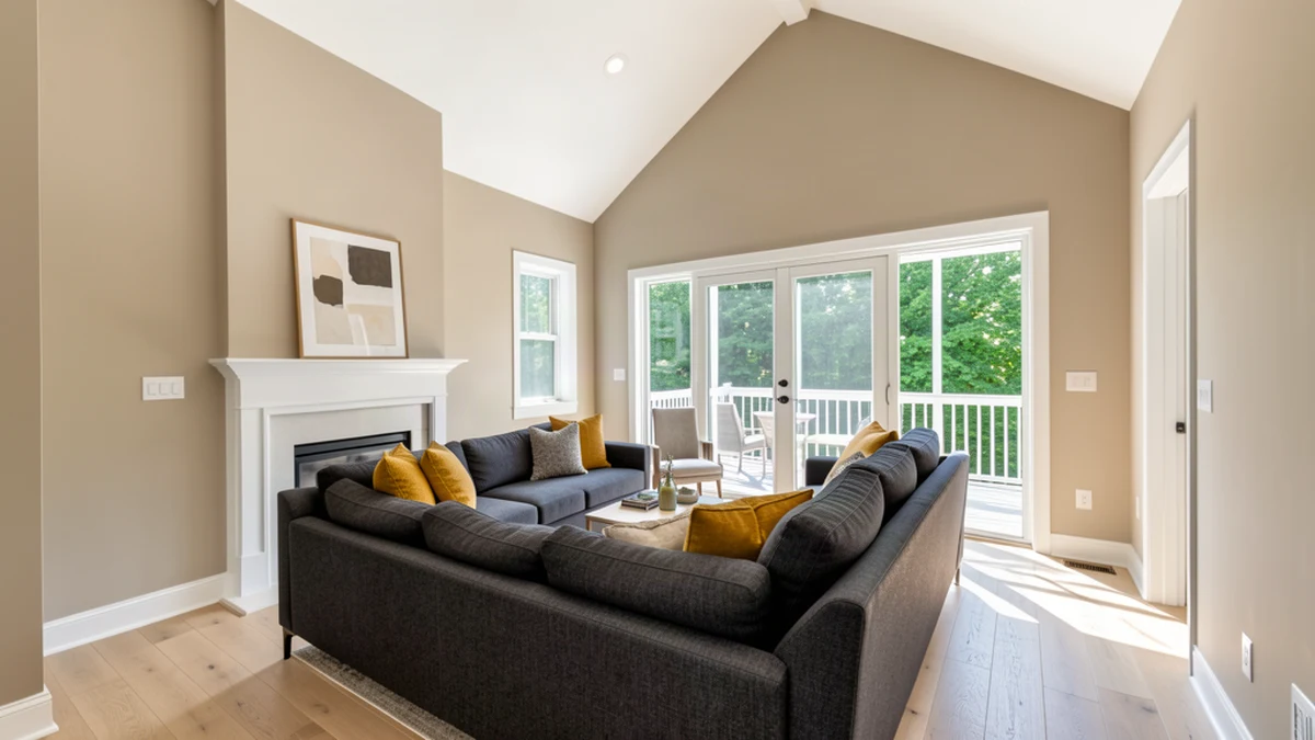 Professional painting contractors in Hampstead, MD preparing and painting home interior