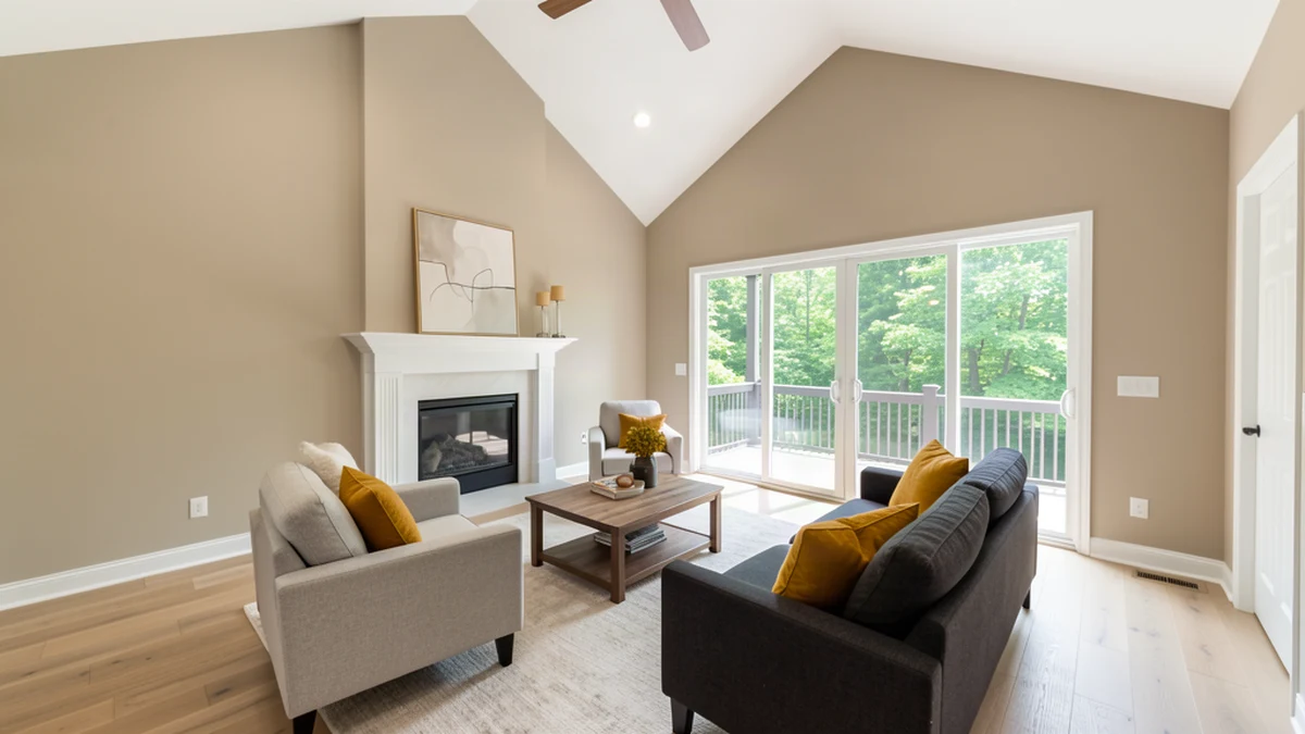 Professional painting contractors in Harford County, MD preparing and painting home interior