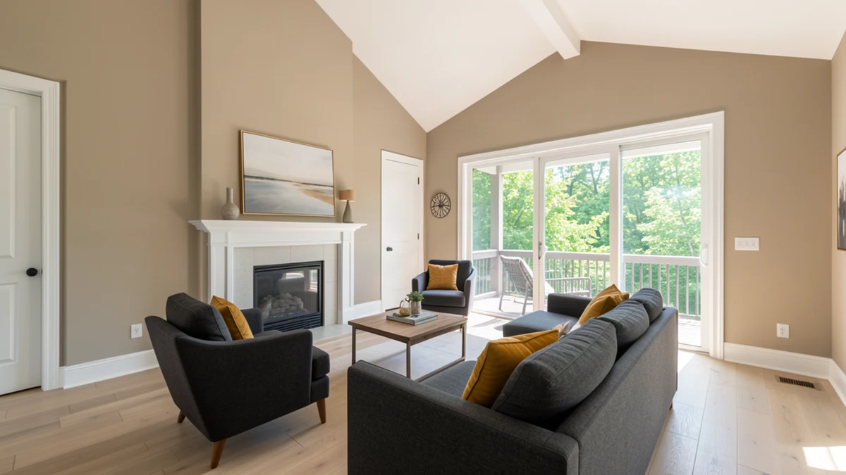 Professional painting contractors in Highland, MD preparing and painting home interior