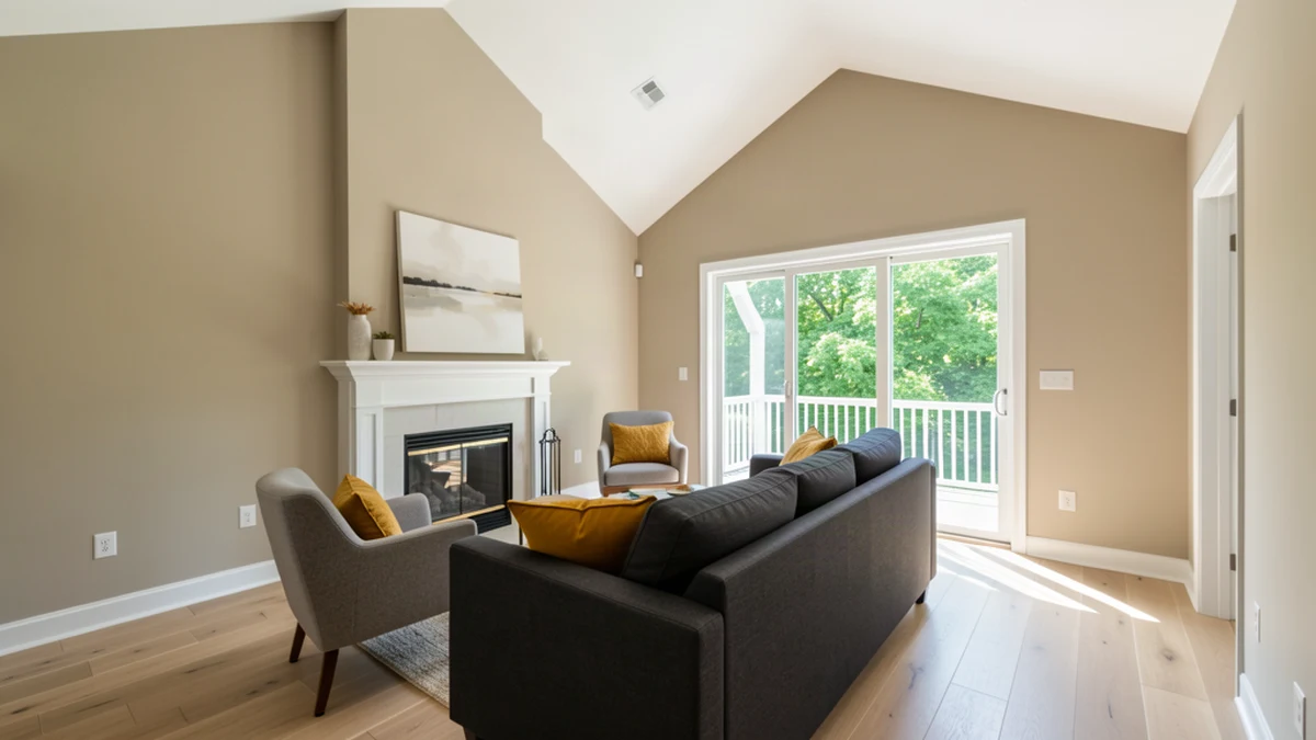 Professional painting contractors in Hyattsville, MD preparing and painting home interior