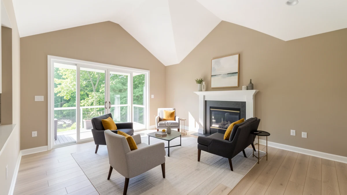 Professional painting contractors in Lutherville, MD preparing and painting home interior