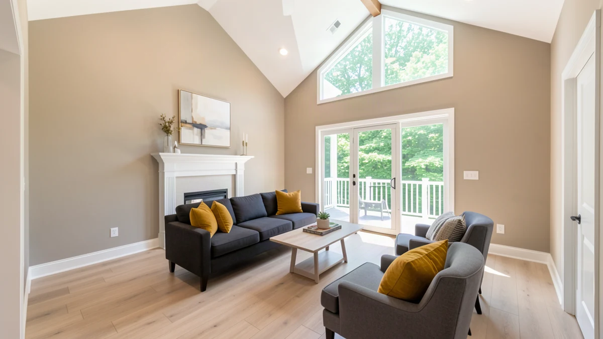 Professional painting contractors in Lutherville-Timonium, MD preparing and painting home interior