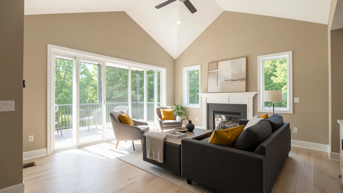 Professional painting contractors in Marriotsville, MD preparing and painting home interior