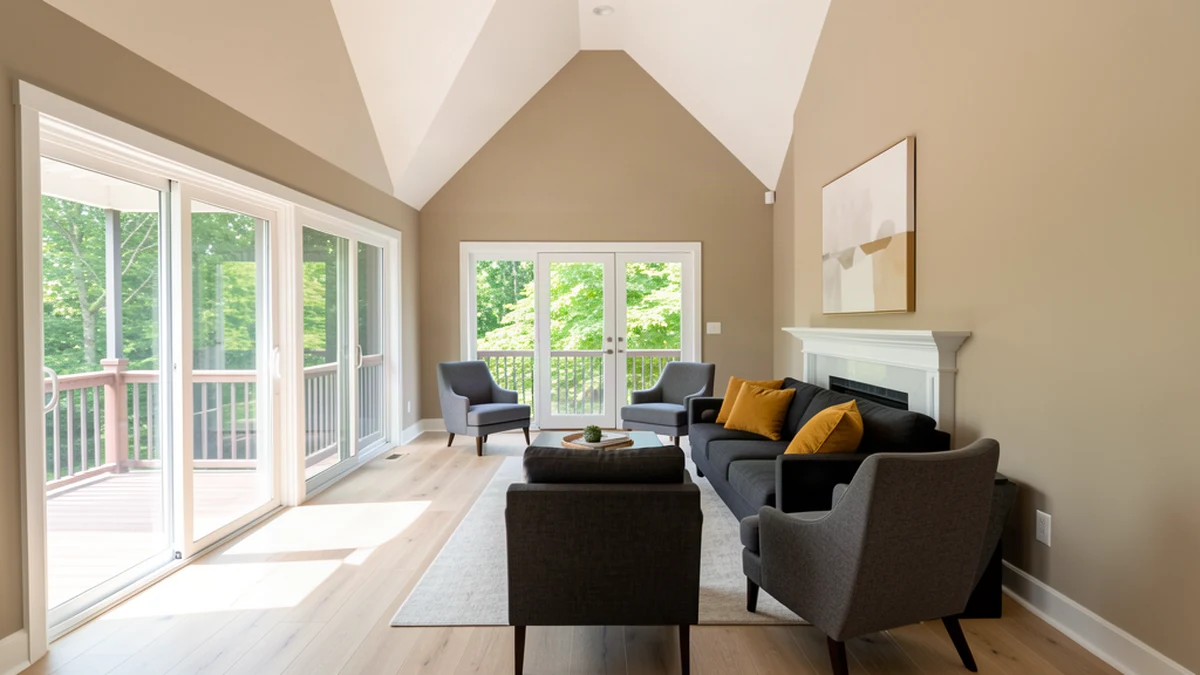 Professional painting contractors in Middletown, MD preparing and painting home interior