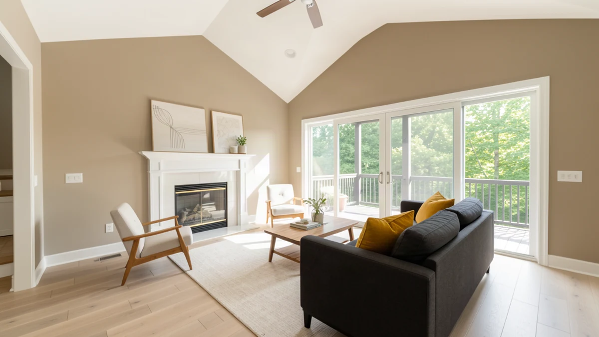 Professional painting contractors in Montgomery Village, MD preparing and painting home interior