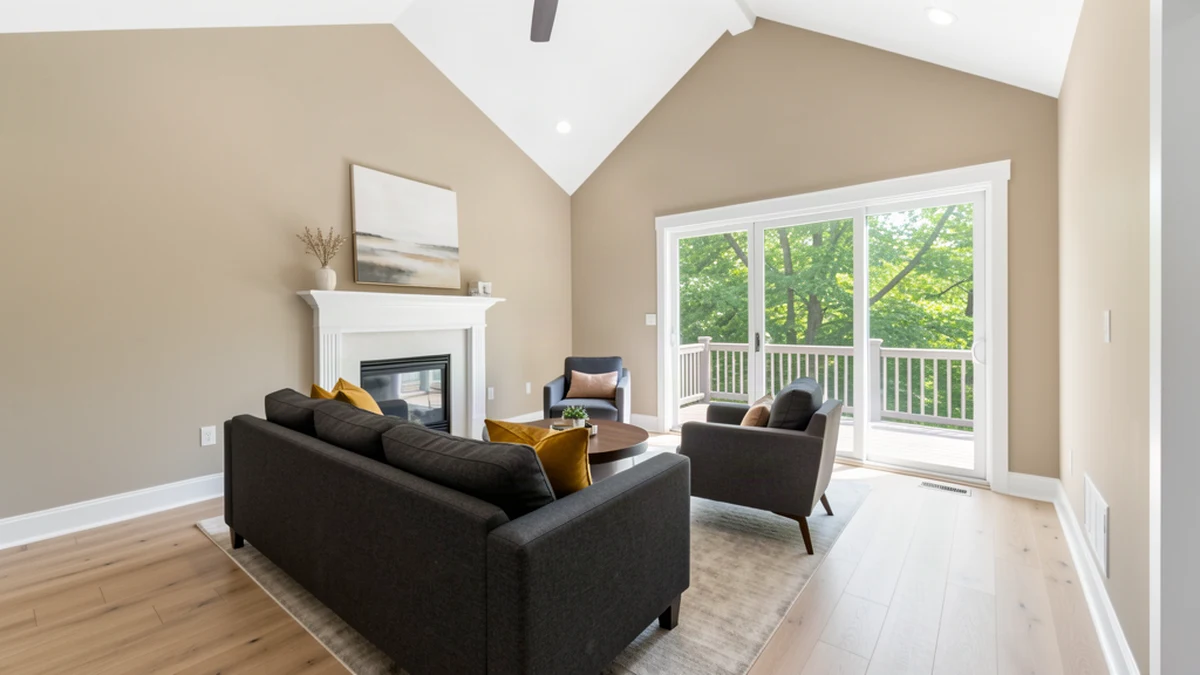 Professional painting contractors in Odenton, MD preparing and painting home interior