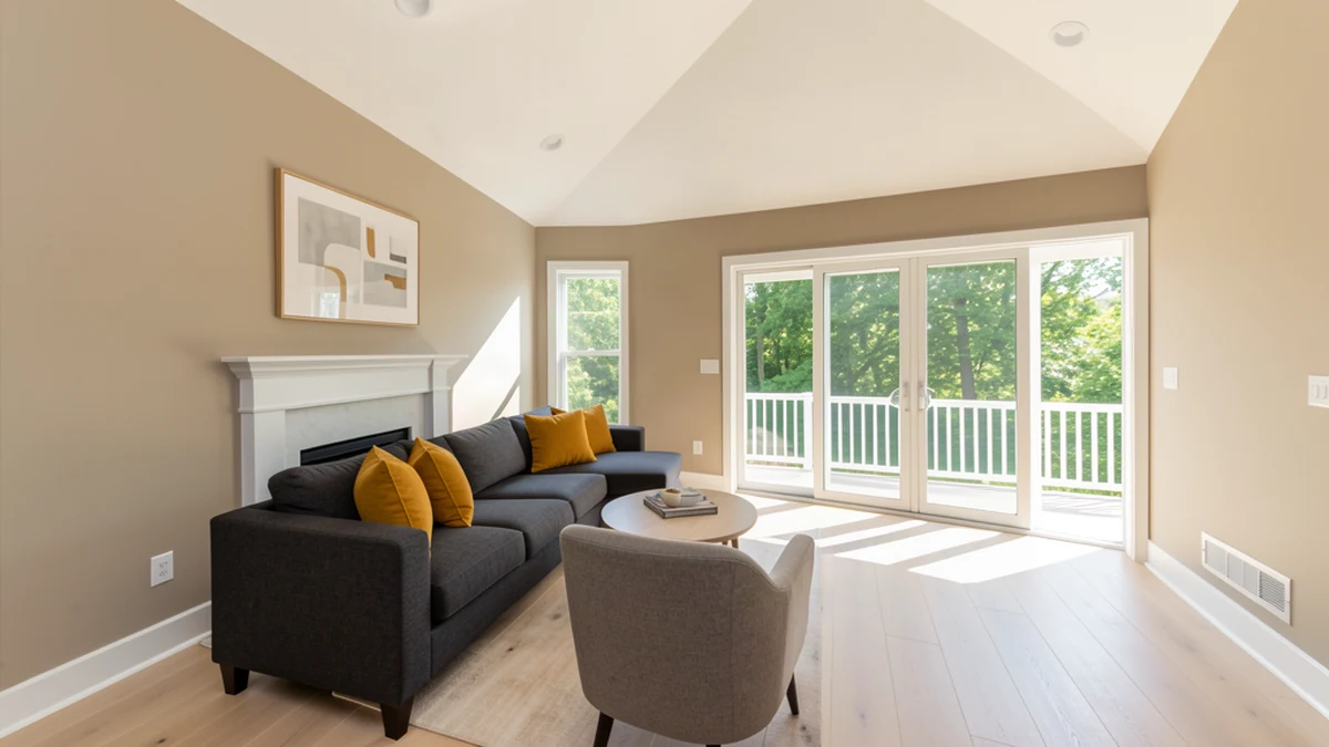 Professional painting contractors in Owings, MD preparing and painting home interior
