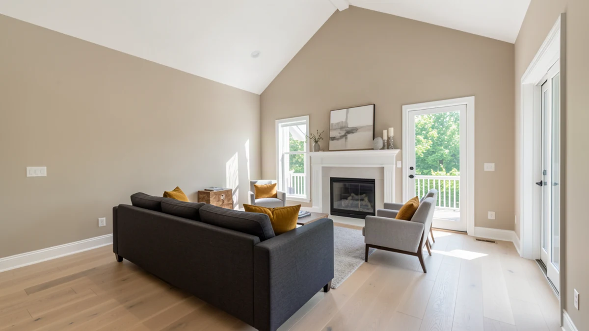 Professional painting contractors in Parkville, MD preparing and painting home interior
