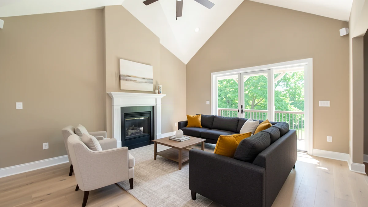 Professional painting contractors in Pikesville, MD preparing and painting home interior