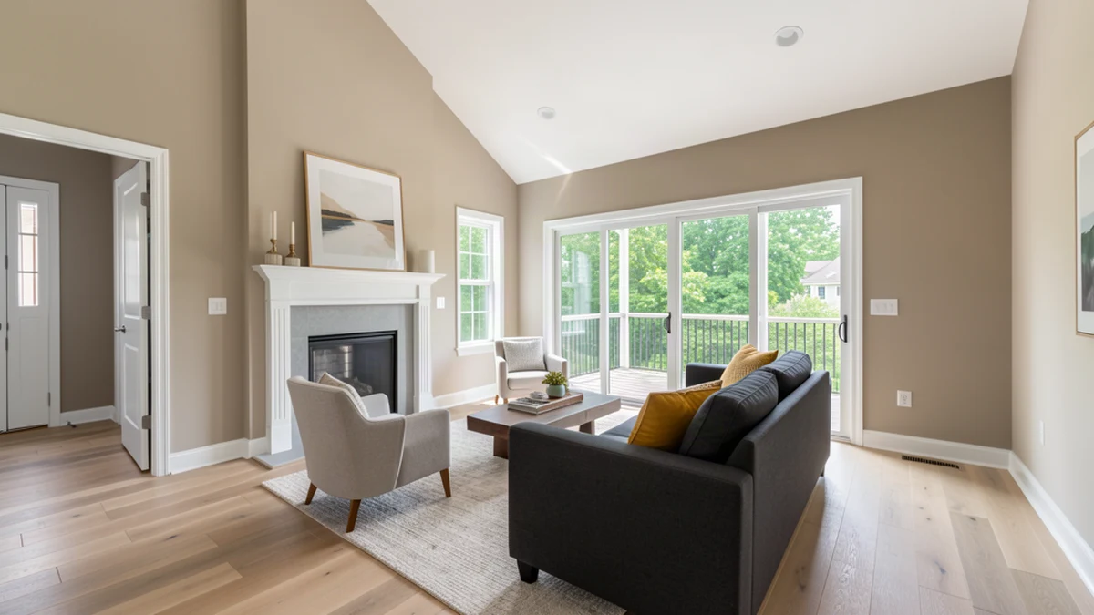 Professional painting contractors in Piney Point, MD preparing and painting home interior