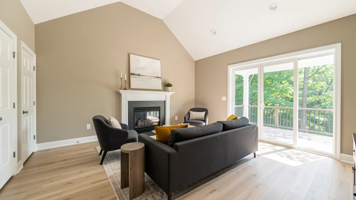 Professional painting contractors in Prince George's County, MD preparing and painting home interior