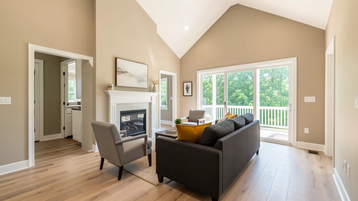 Professional painting contractors in Ridgely, MD preparing and painting home interior