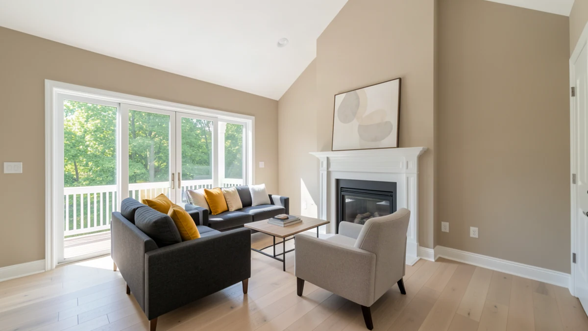 Professional painting contractors in Rockville, MD preparing and painting home interior