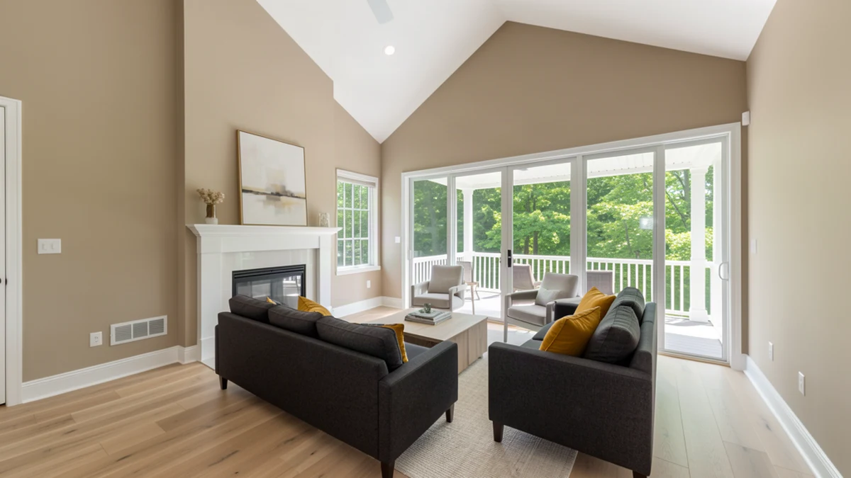 Professional painting contractors in Saint Charles, MD preparing and painting home interior