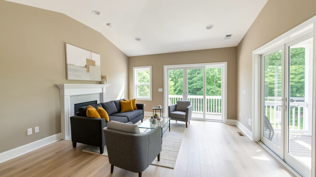 Professional painting contractors in Shady Side, MD preparing and painting home interior