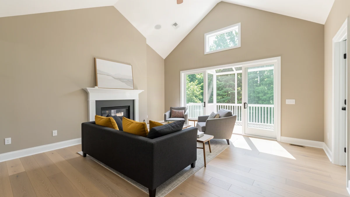 Professional painting contractors in Somerset County, MD preparing and painting home interior