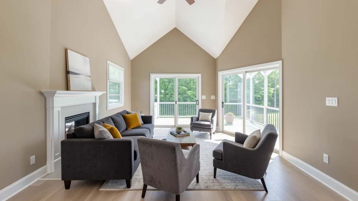 Professional painting contractors in Stevensville, MD preparing and painting home interior