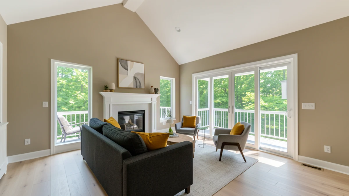 Professional painting contractors in Swanton, MD preparing and painting home interior