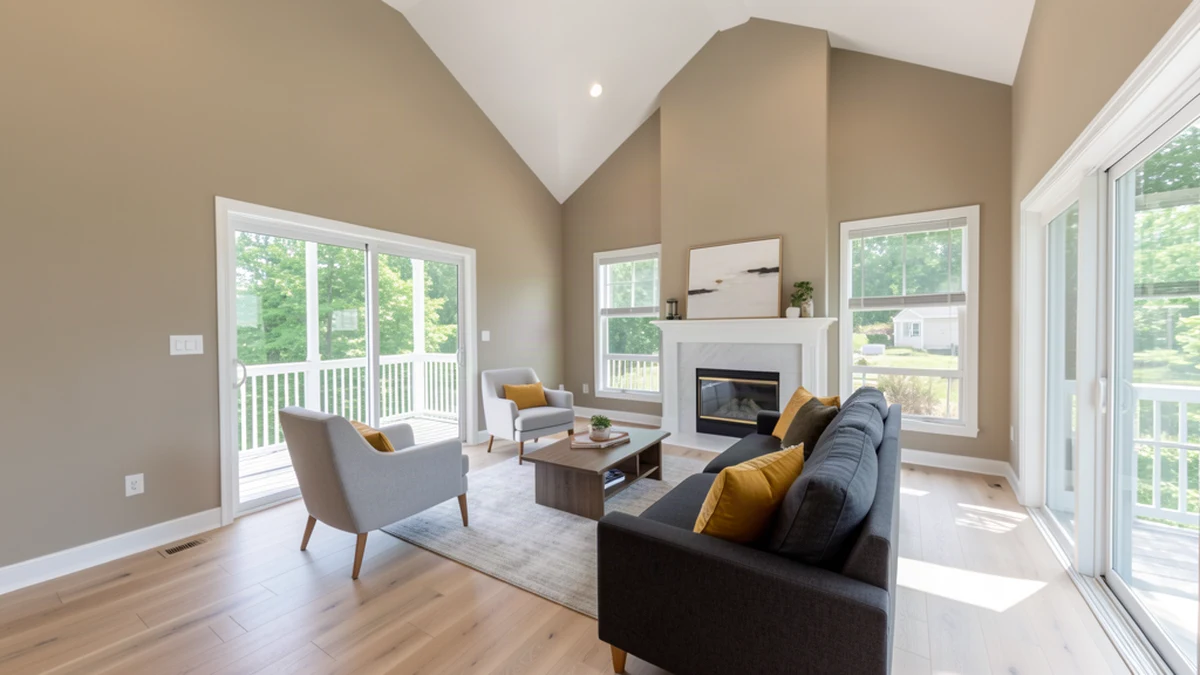 Professional painting contractors in Woodbine, MD preparing and painting home interior